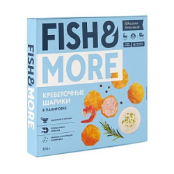 Креветка Ваннамей в панировке, шарик, fish&more